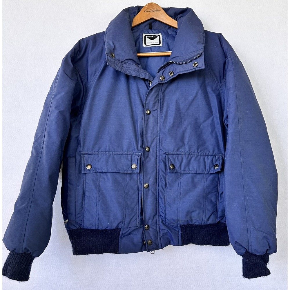 VTG Obermeyer Ski Jacket Down Blend Blue Men's XL Gorpcore Oudoor Snow